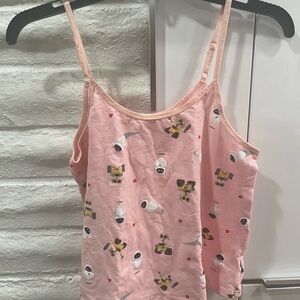 🚫🚫SOLD🚫🚫 Women’s baby pink Valentine Disney Wall-e Pixar tank top with hearts